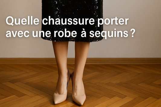 Quelle chaussure porter avec une robe à sequins ?