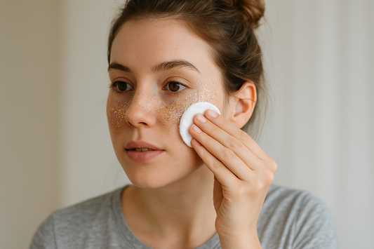 comment enlever des paillettes sur le visage