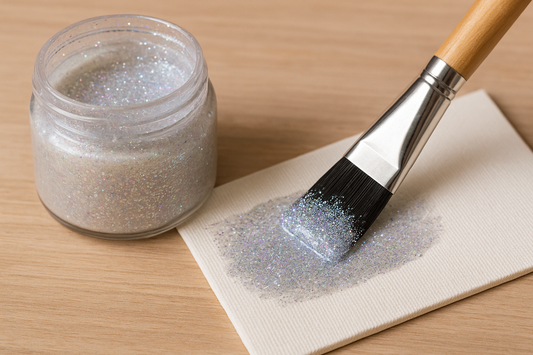 comment faire de la peinture pailletée