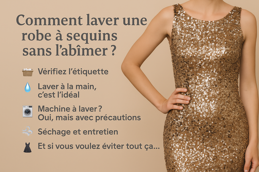 Comment laver une robe à sequins sans l’abîmer ?