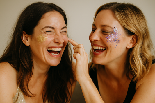 comment mettre des paillettes sur le visage