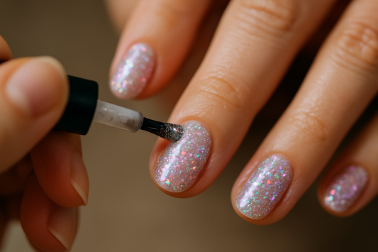 comment mettre des paillettes sur les ongles