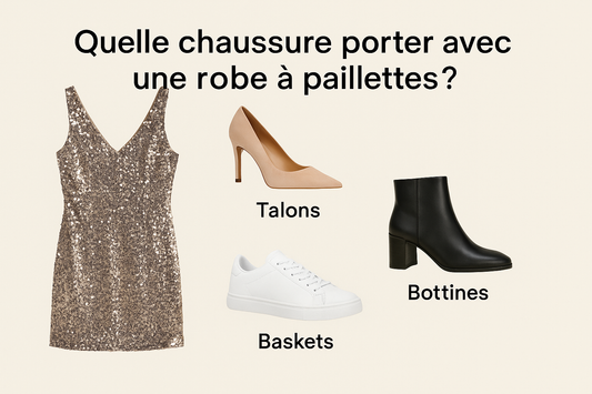 quelle chaussure avec une robe a paillette