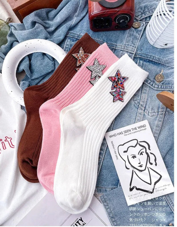 Chaussettes Laine Paillettes