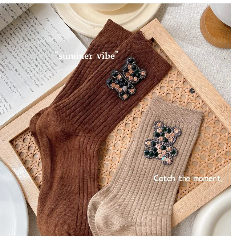 Chaussettes Paillettes Femme Fun
