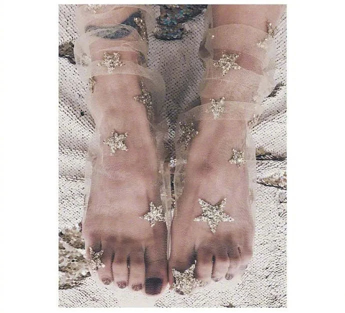 Chaussettes Paillettes Motifs