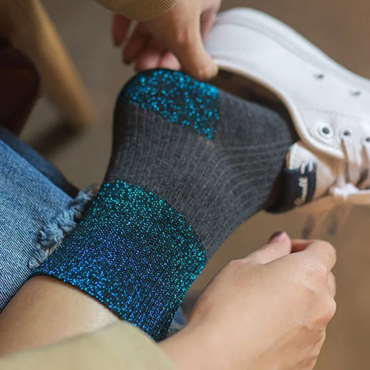 Chaussettes Basses Femme A Paillettes