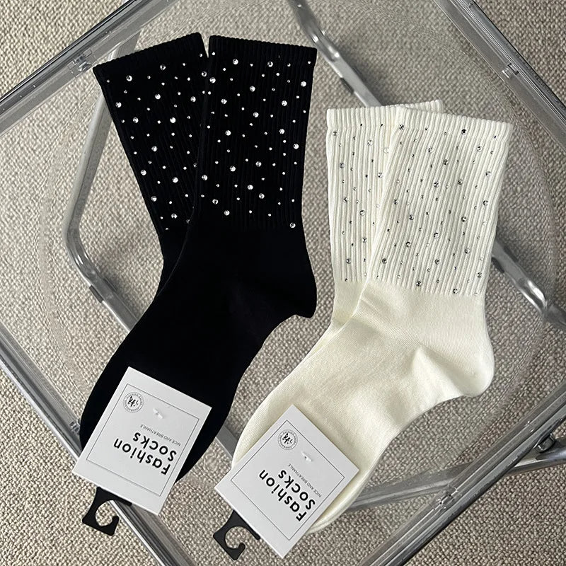 Chaussettes Noires A Paillettes
