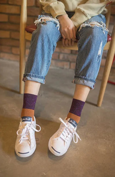 Chaussettes Basses A Paillettes