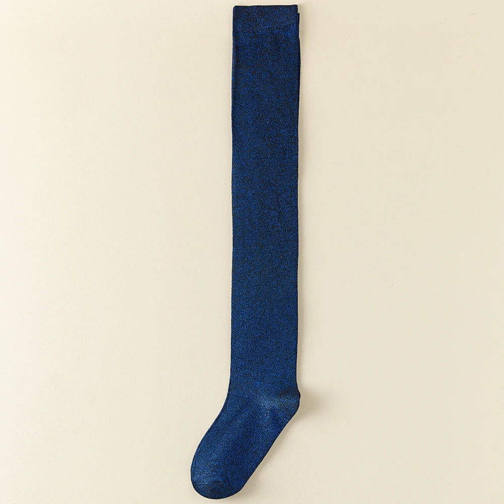 Chaussettes Hautes Femmes Paillettes (x3)