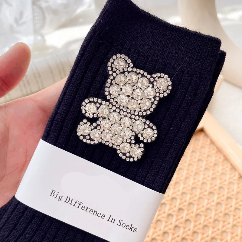 Chaussettes A Paillettes Noires