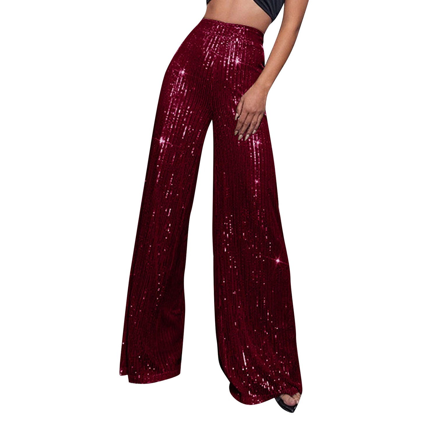 Pantalon Large Pailleté