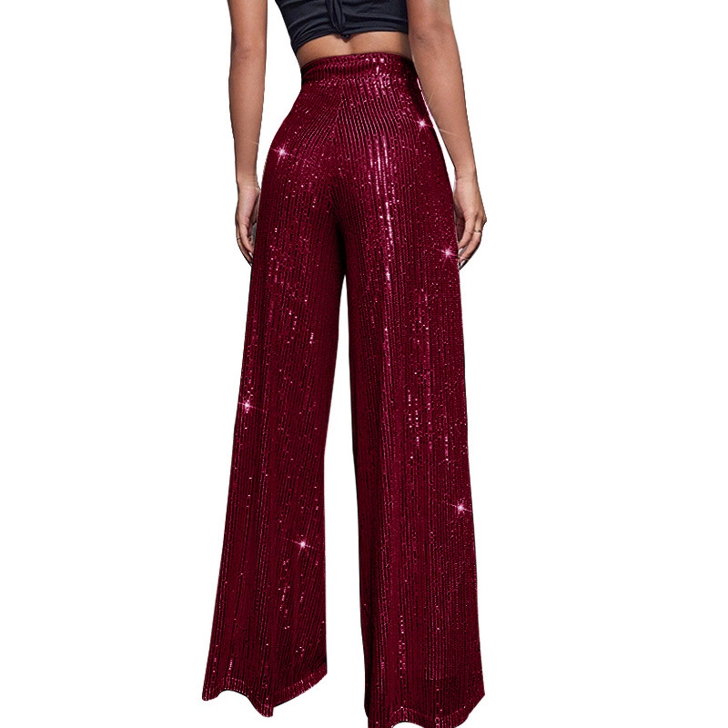 Pantalon Large Pailleté