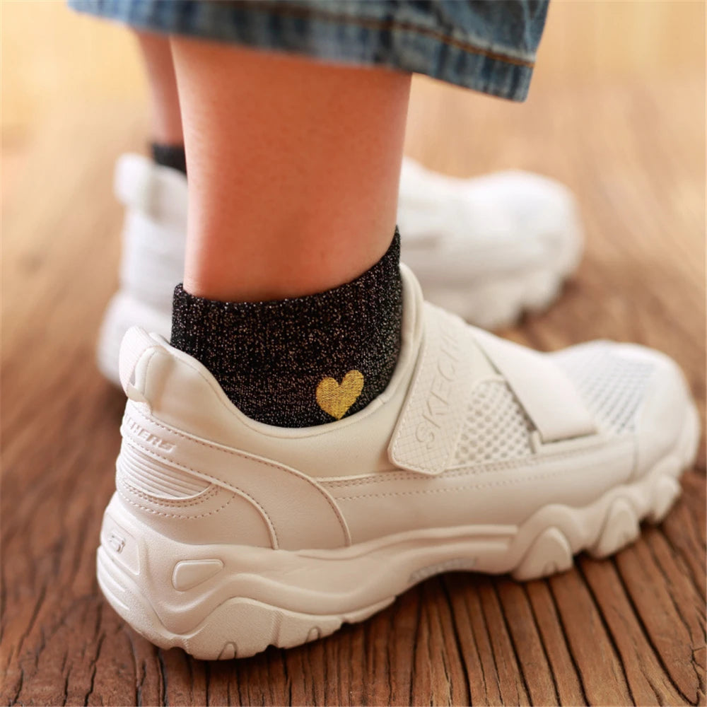 Chaussettes Courtes Paillettes Femme
