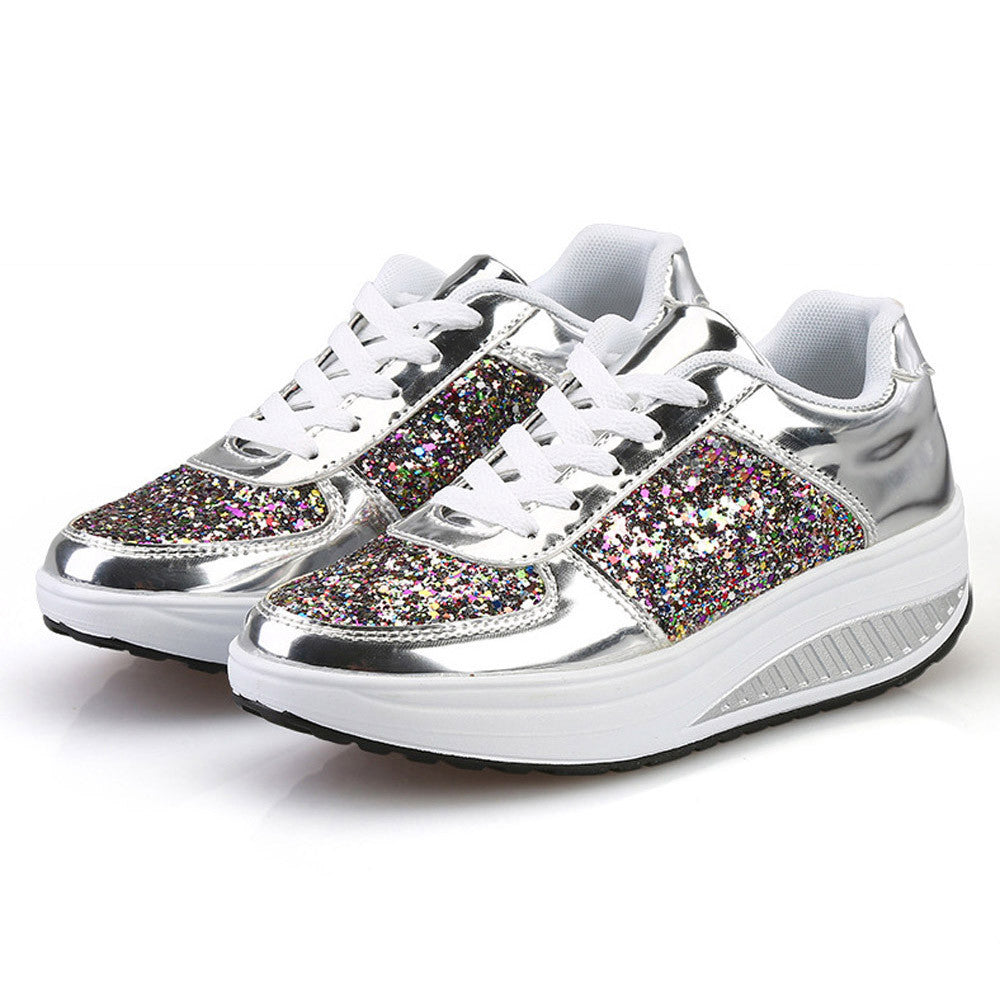 Basket Femme Avec Paillettes
