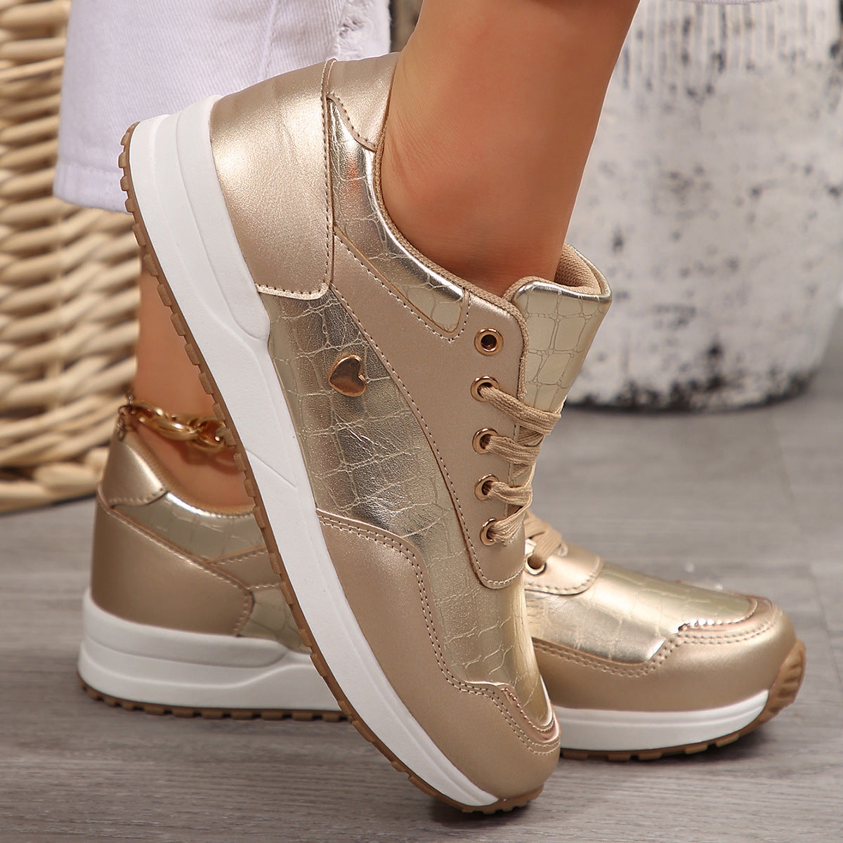 Baskets Femme Paillettes