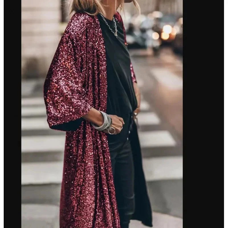 Veste Femmes Strass Rouge