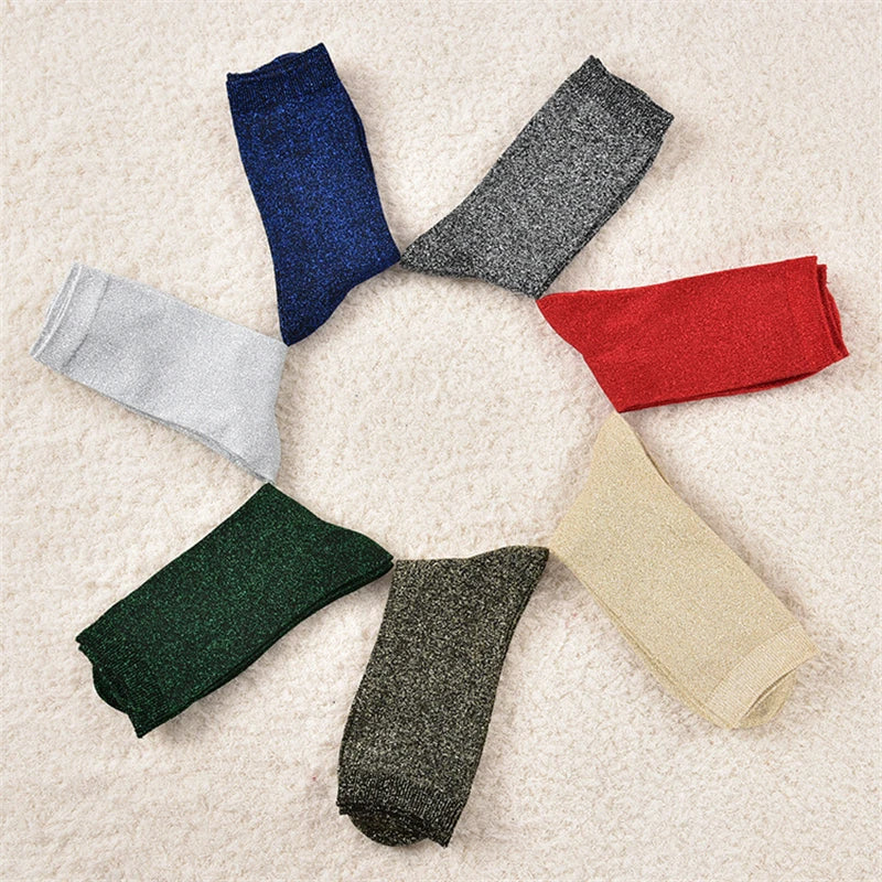 Chaussettes Bleu Pailleté