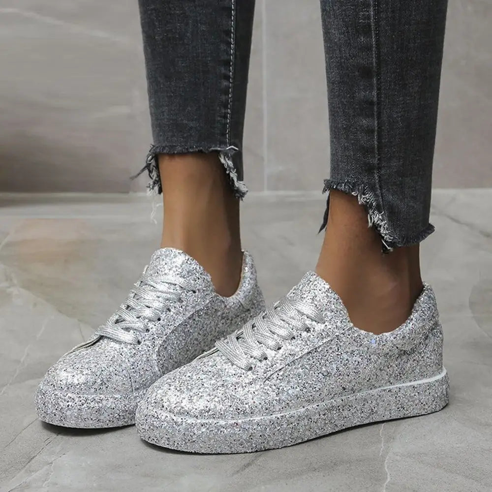 Basket Basse Femme Paillette - baskets