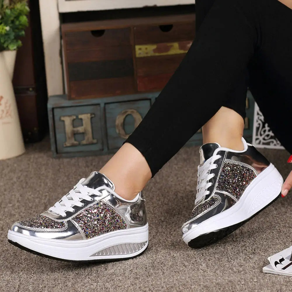 Basket Femme Avec Paillettes - baskets