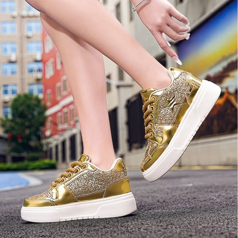 Basket Femme Etoile Paillette - baskets