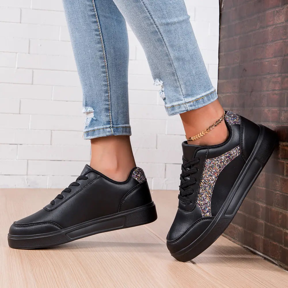 Basket Paillette Pour Femme - baskets