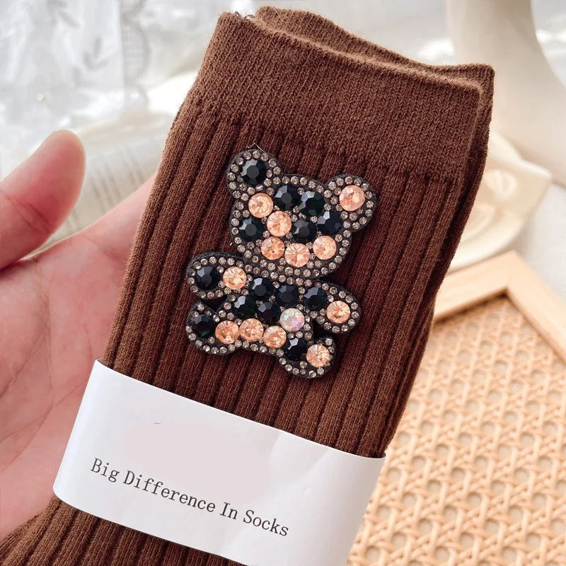 Chaussettes Paillettes Bronze
