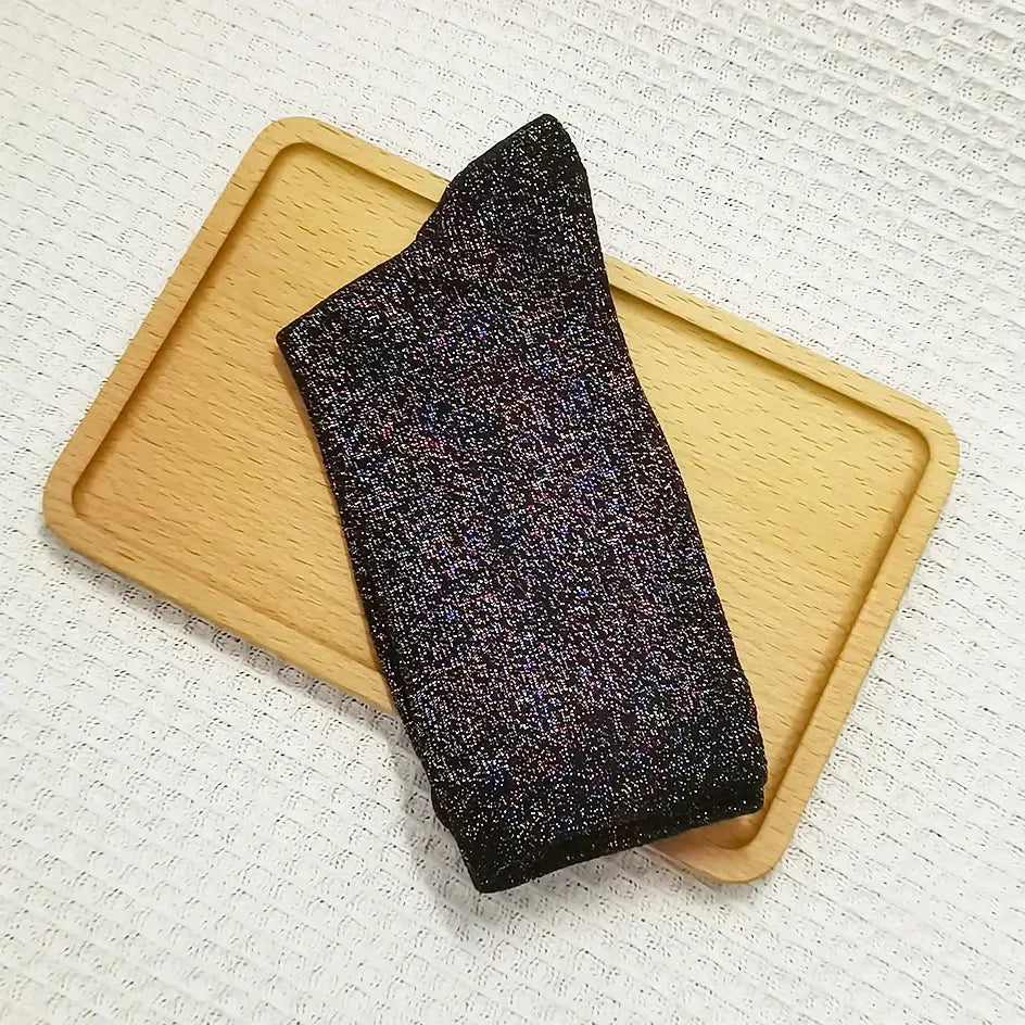 Chaussette Noir Paillette - chaussettes