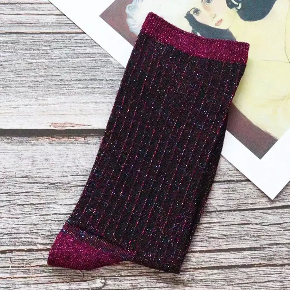 Chaussettes Paillettes Femme - chaussettes