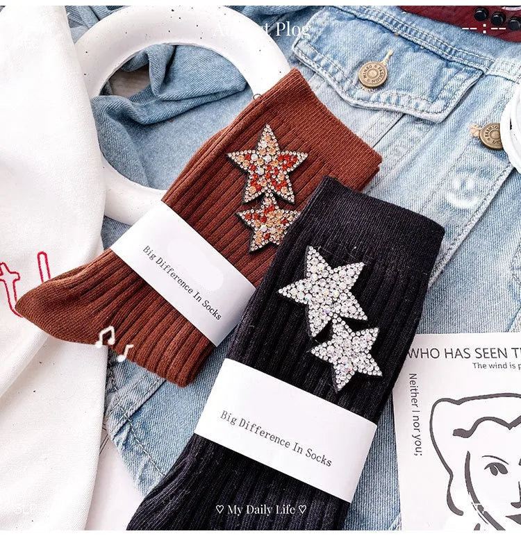 Chaussettes Épaisses A Paillettes