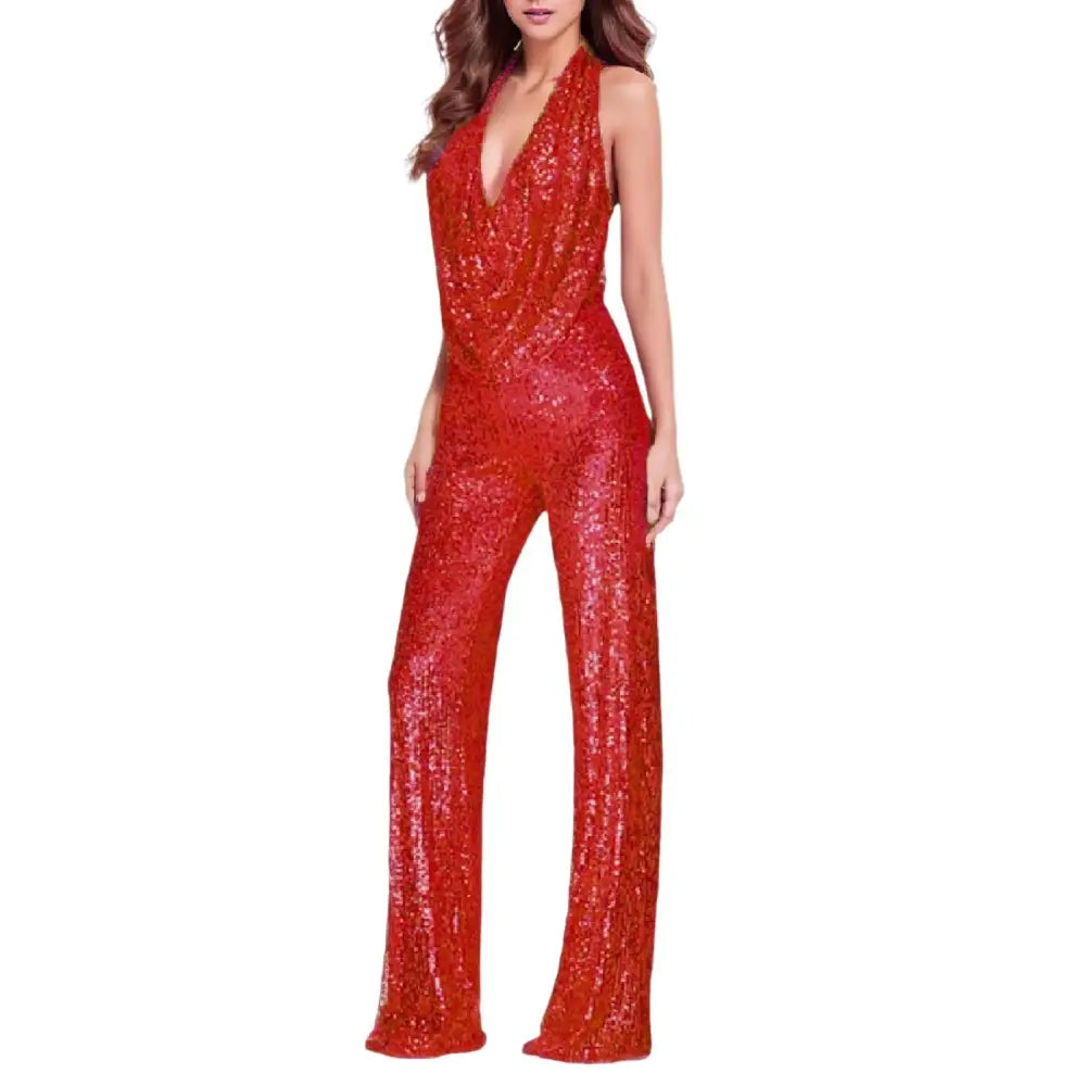 Combinaison Femme Paillette Rouge - combinaisons