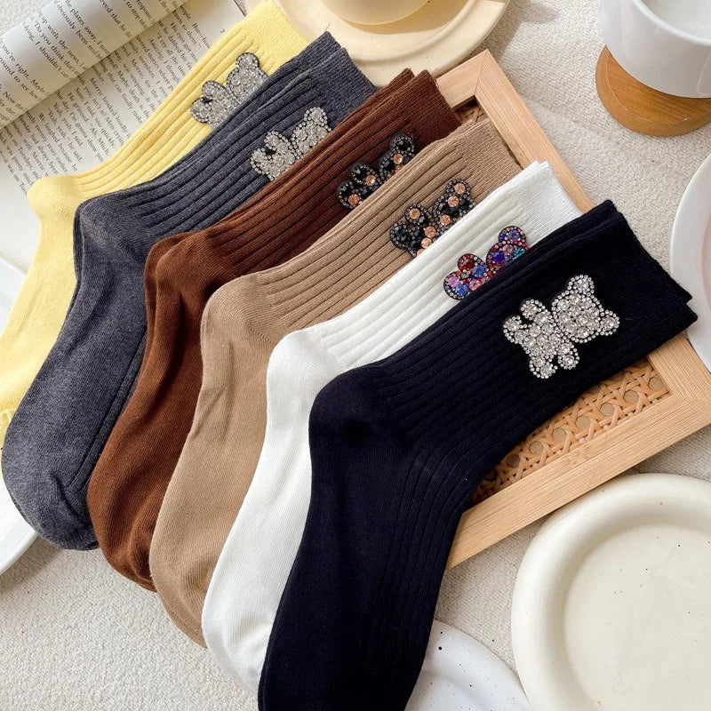 Chaussettes A Paillettes Noires