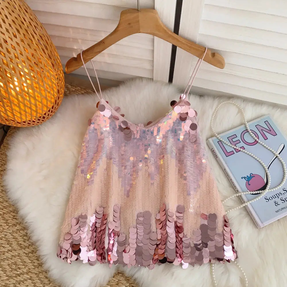 Haut Femme Strass Paillettes - hauts