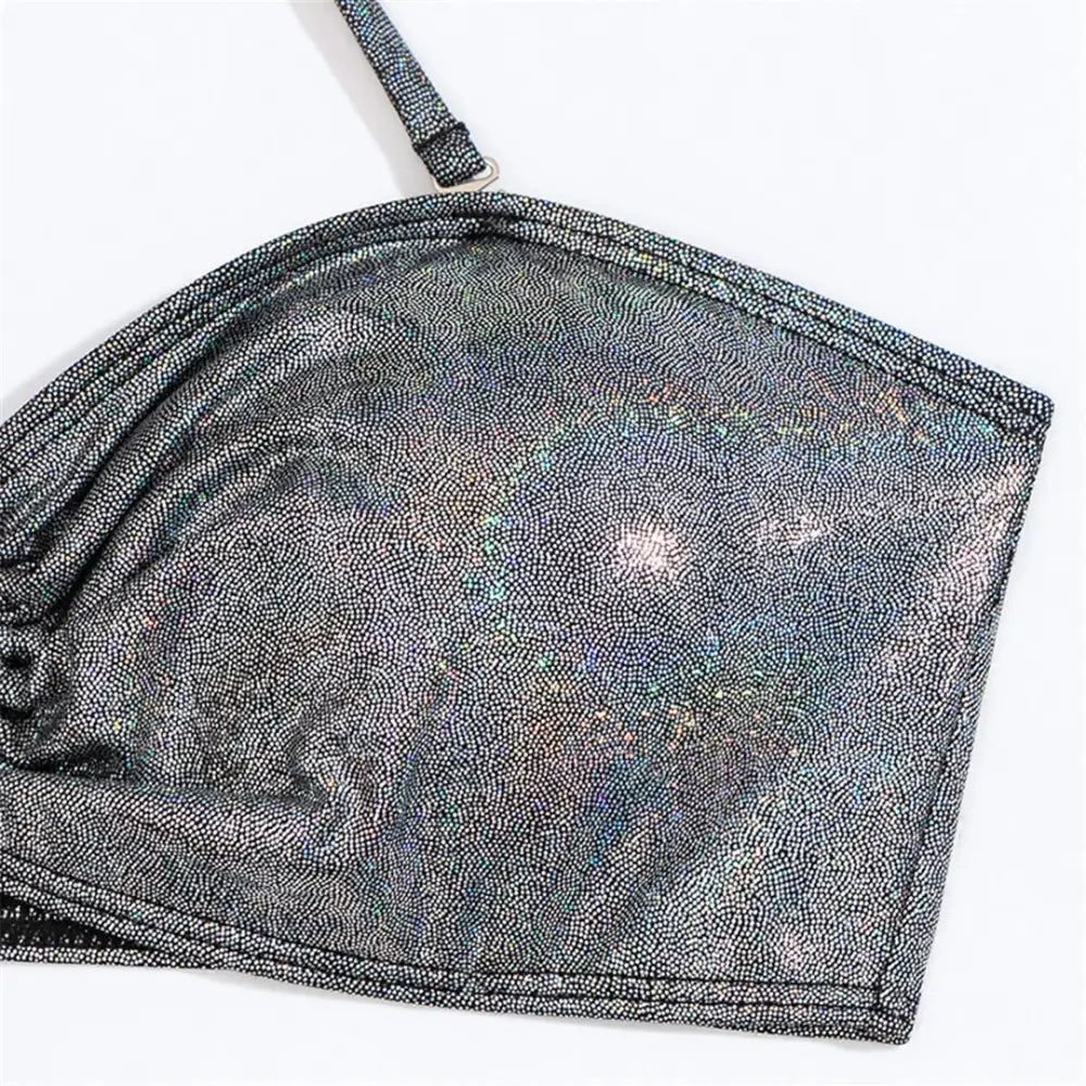 Maillot De Bain Gris Paillette - maillots de bain