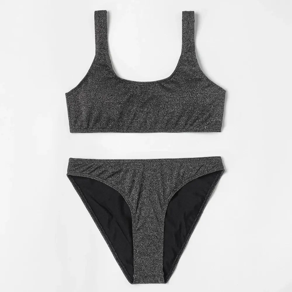 Maillot De Bain Noir A Paillette - maillots de bain
