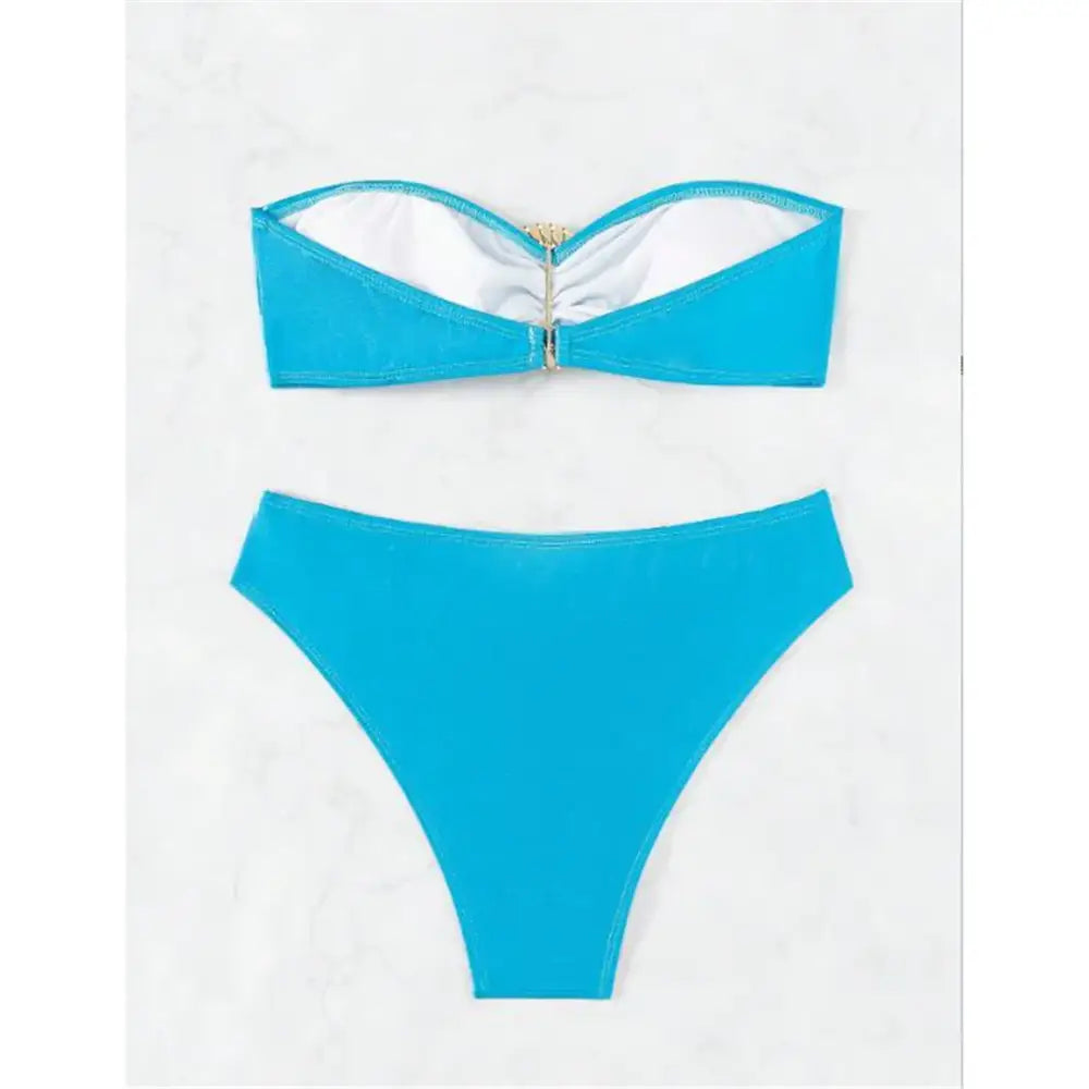 Maillot De Bain Paillette Bleu - maillots de bain