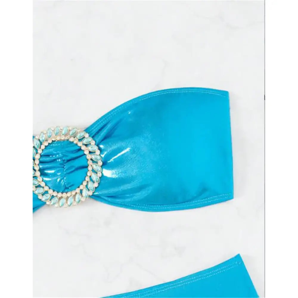Maillot De Bain Paillette Bleu - maillots de bain
