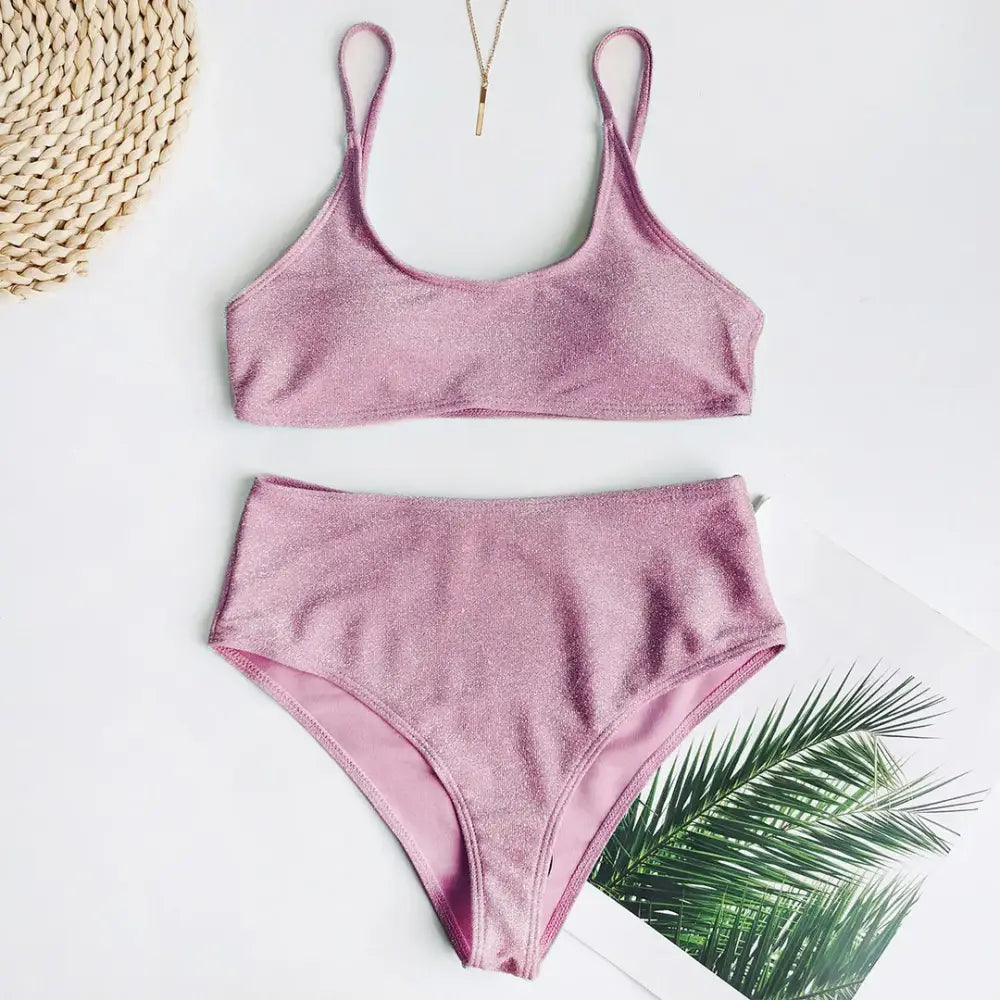 Maillot De Bain Paillette Rose - maillots de bain