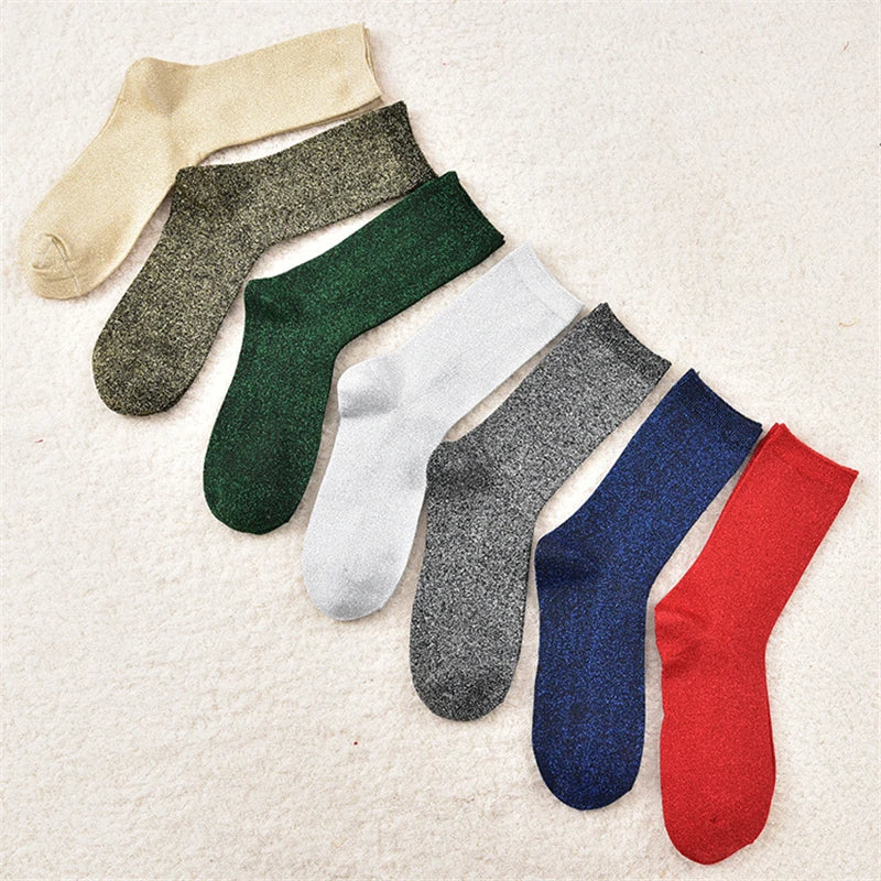 Chaussettes Hautes A Paillettes