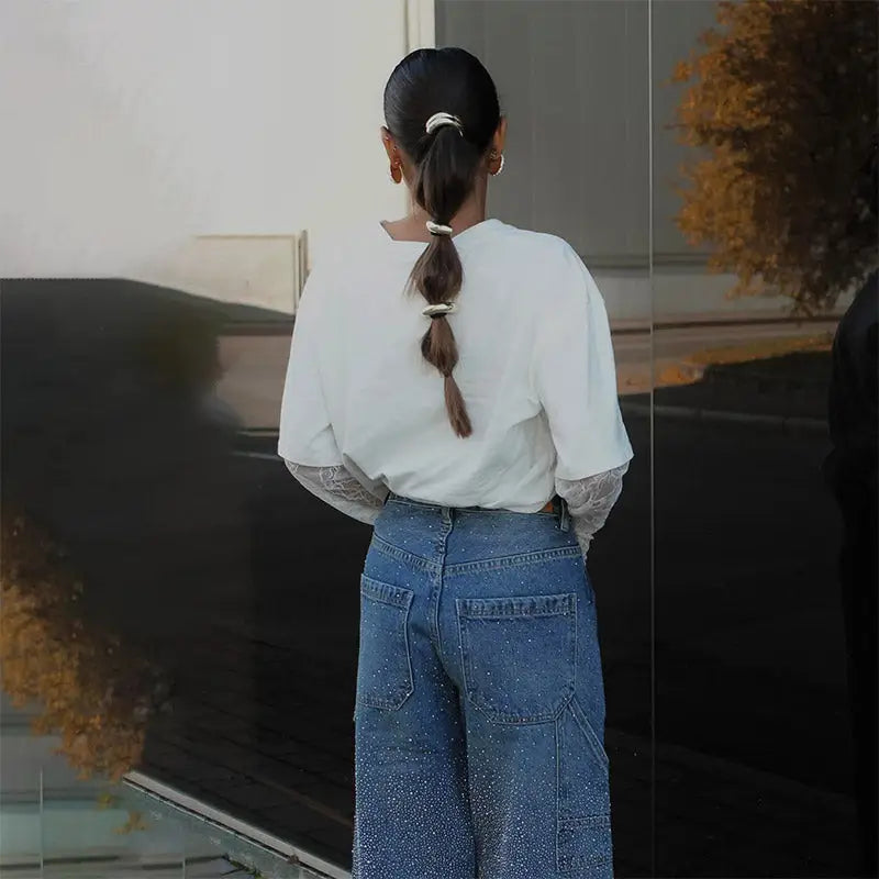 Pantalon A Paillette Femme - pantalons