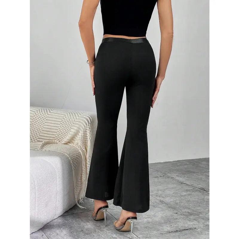Pantalon A Paillette Noir - pantalons