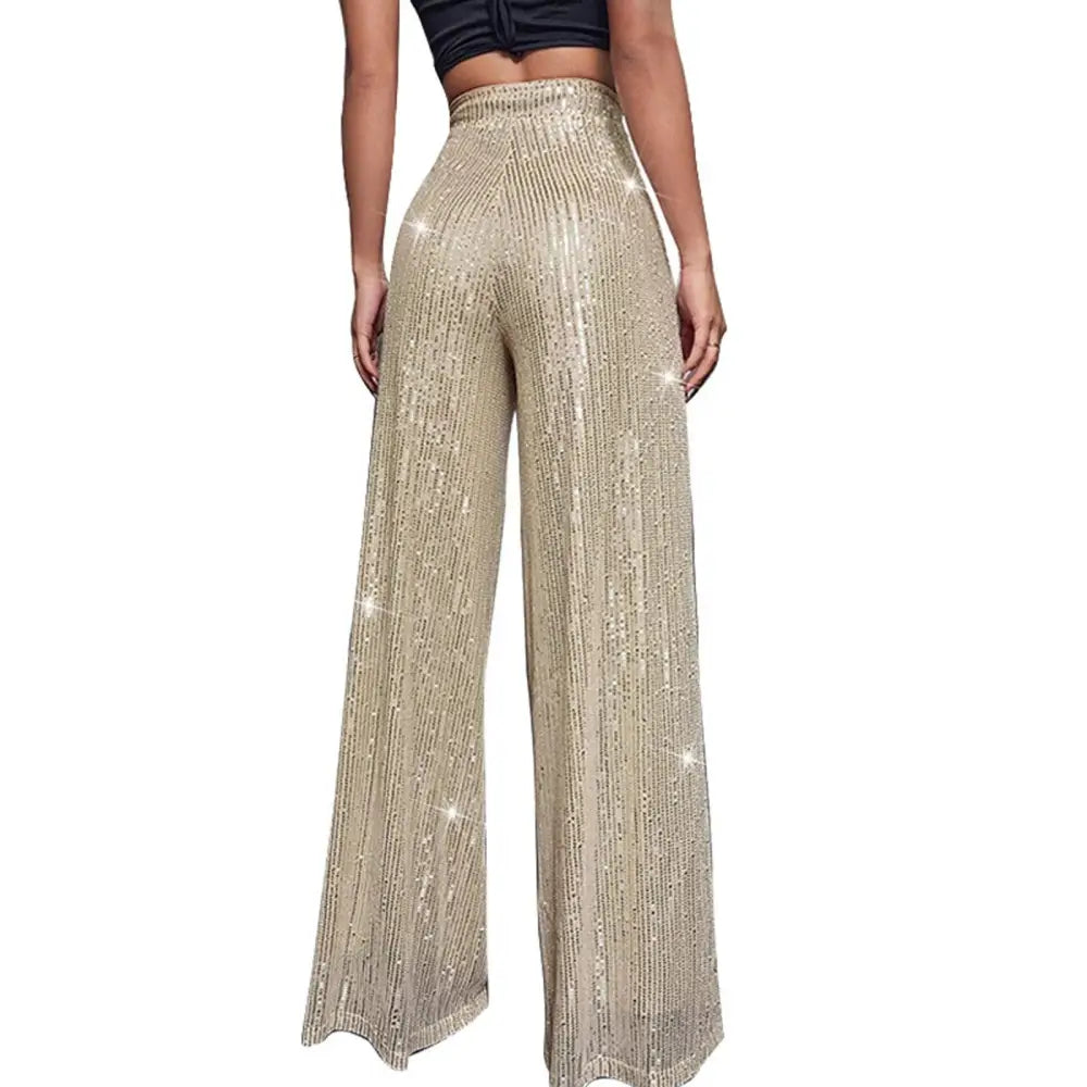 Pantalon Paillette Doré - pantalons