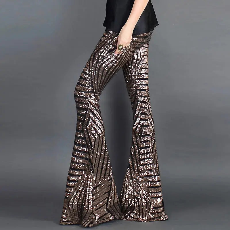 Pantalon Paillette Transparent - pantalons