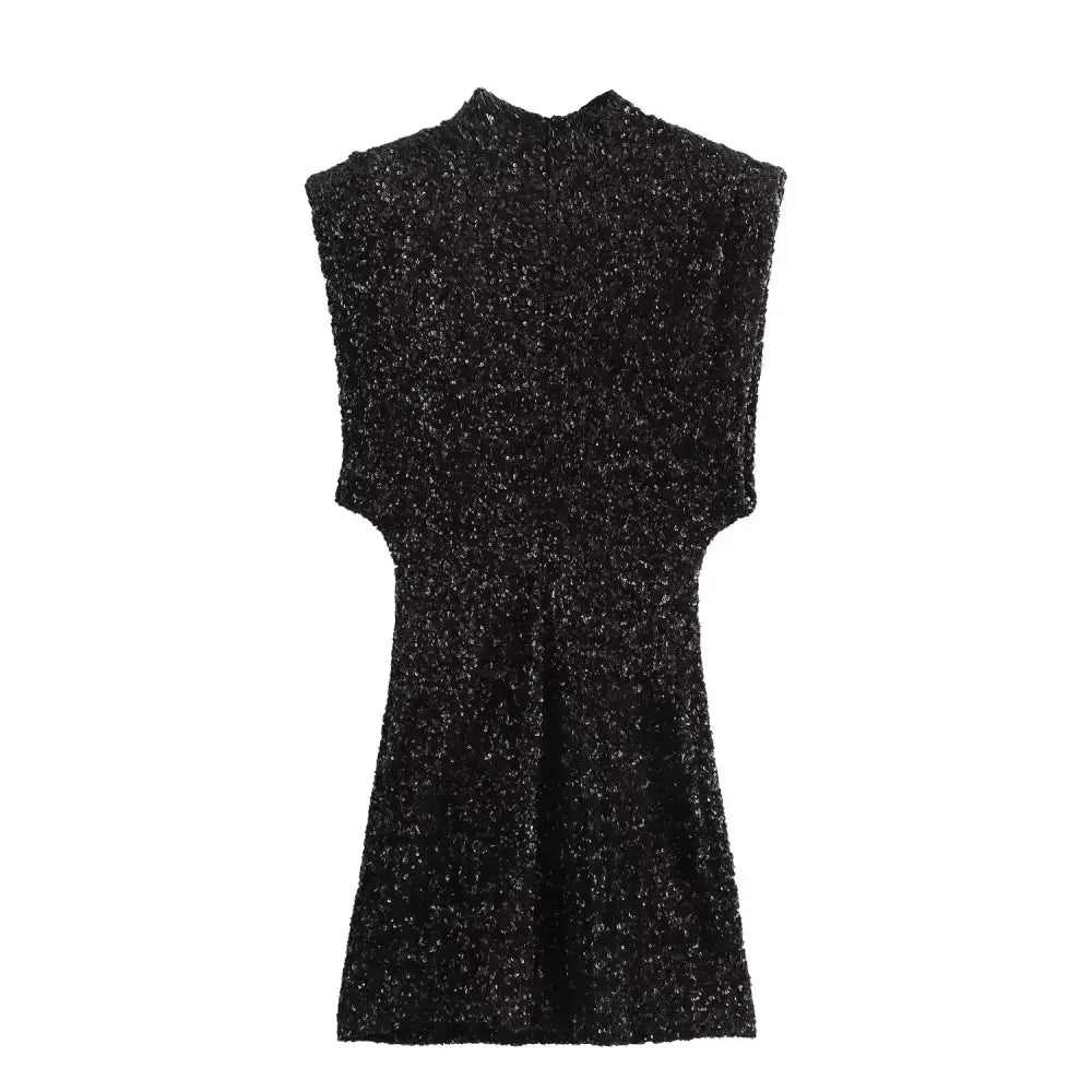 Robe Paillettes Noires - robes