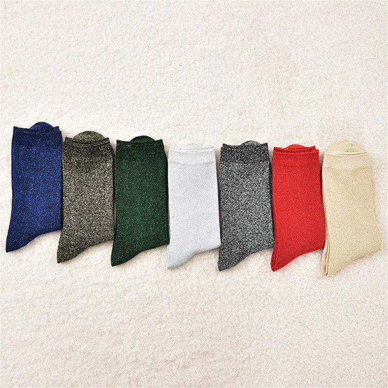Chaussettes Bleu Pailleté