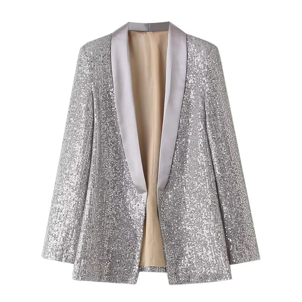Veste Avec Paillettes Femme - vestes