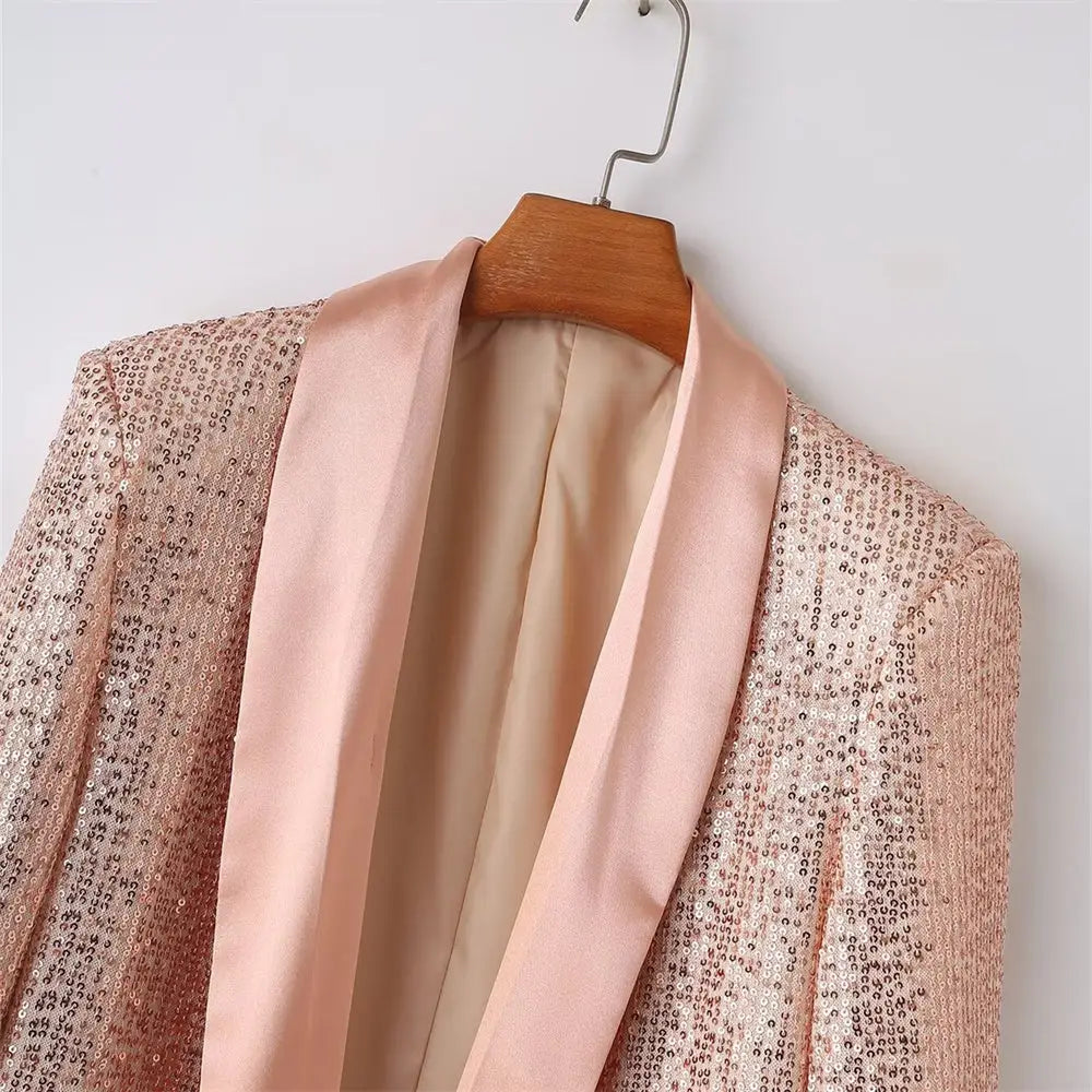 Veste Avec Paillettes Femme - vestes