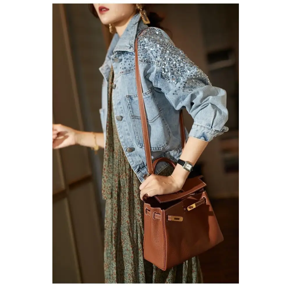 Veste Jean Paillette Femme - vestes