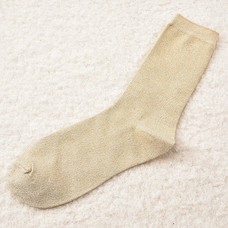 Chaussettes Paillettes Femme Brillante