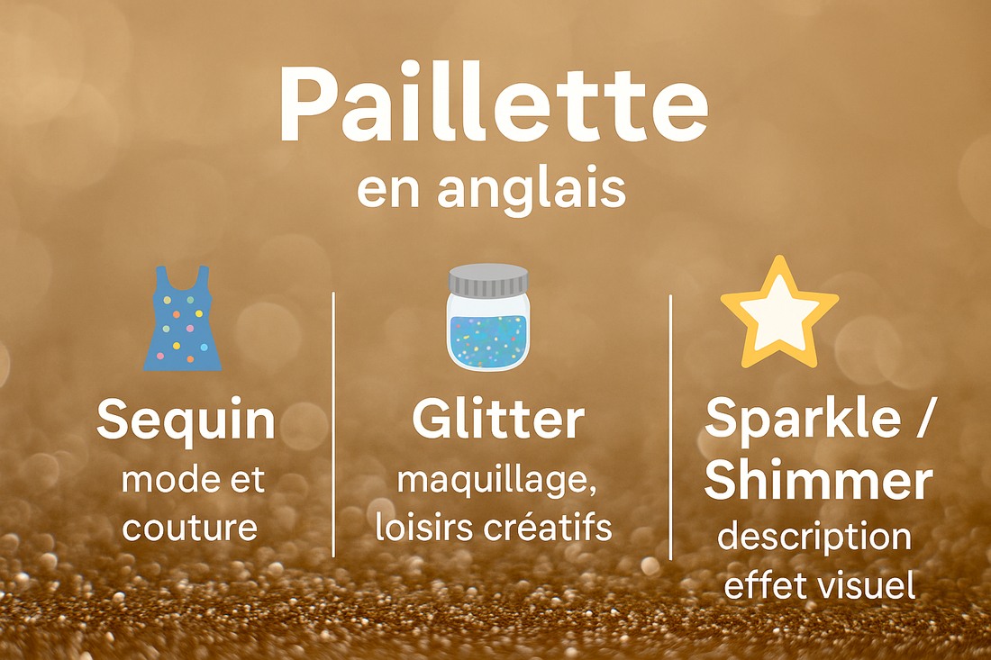 Paillette en anglais : quelle traduction utiliser ?